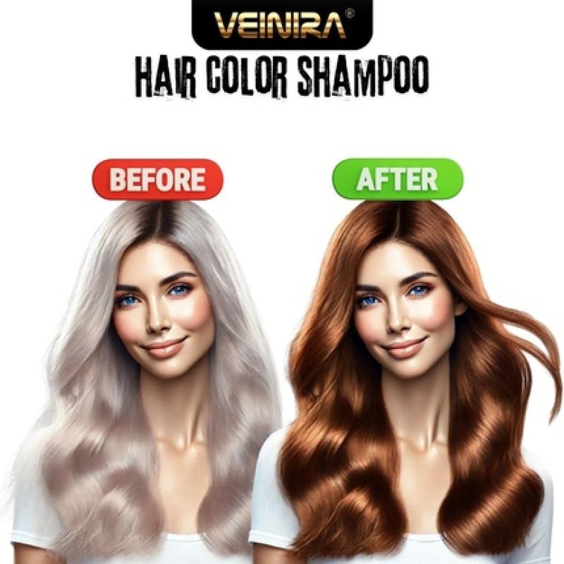 Veinira Herbal Quick Hair Colour Shampoo Effortless Instant Dye for Men
