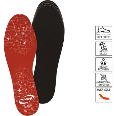 Noene Daily Active Comfort Antishock Insoles for Sports Shoes