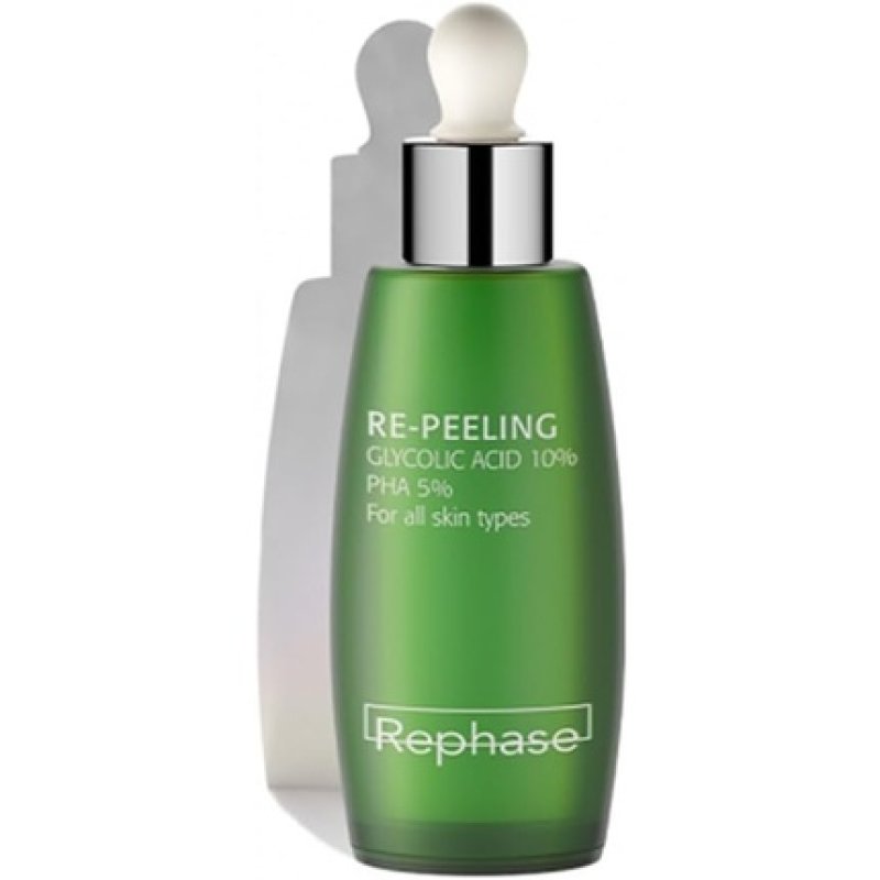 Rephase Repeeling Glycolic Acid 10 PHA 5 Facial Exfoliating Treatment 30ml