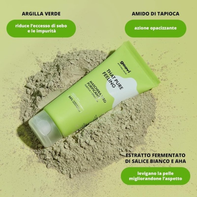Goovi Purifying and Mattifying Face Mask for Oily Skin with Clay