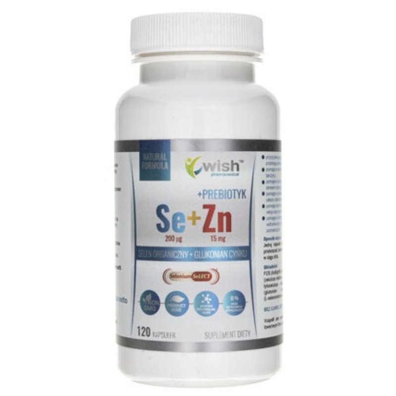 Wish Selenium 200mcg Zinc 15mg 120 Capsules
