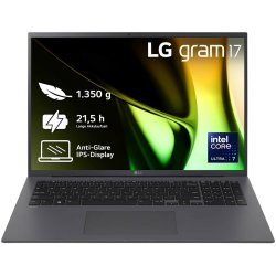 LG Gram 17Z90S-G Intel Core Ultra 7 155H Laptop 43.2 cm (17") WQXGA 32 GB LPDDR5x-SDRAM 2 TB SSD Wi-Fi 6E (802.11ax)