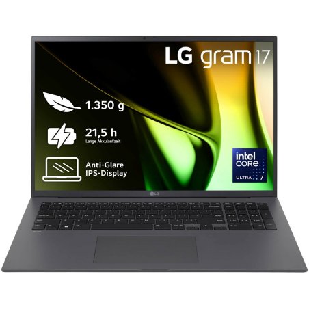 LG Gram 17Z90S-G Intel Core Ultra 7 155H Laptop 43.2 cm (17") WQXGA 32 GB LPDDR5x-SDRAM 2 TB SSD Wi-Fi 6E (802.11ax)