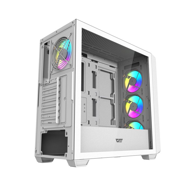 Darkflash DS900WD ATX computer case (White) 4 fans