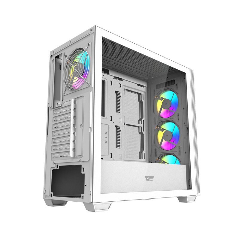 Darkflash DS900WS computer case (White) 4 ARGB fans