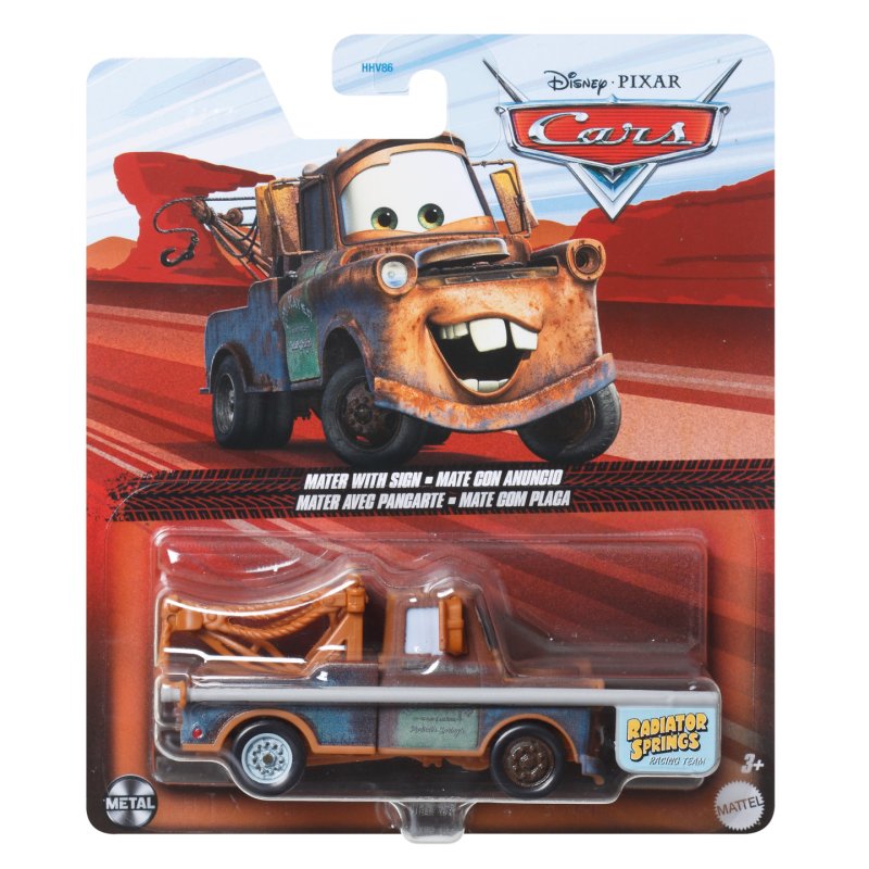 Cars 3 - Die Cast - Mater with Sign (HTX86)