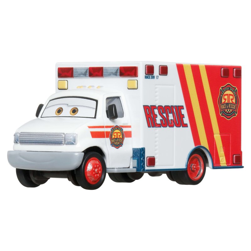 Mattel CARS DIE-CAST SINGLES - AMBULANCE - NEW SCALE (C2)
