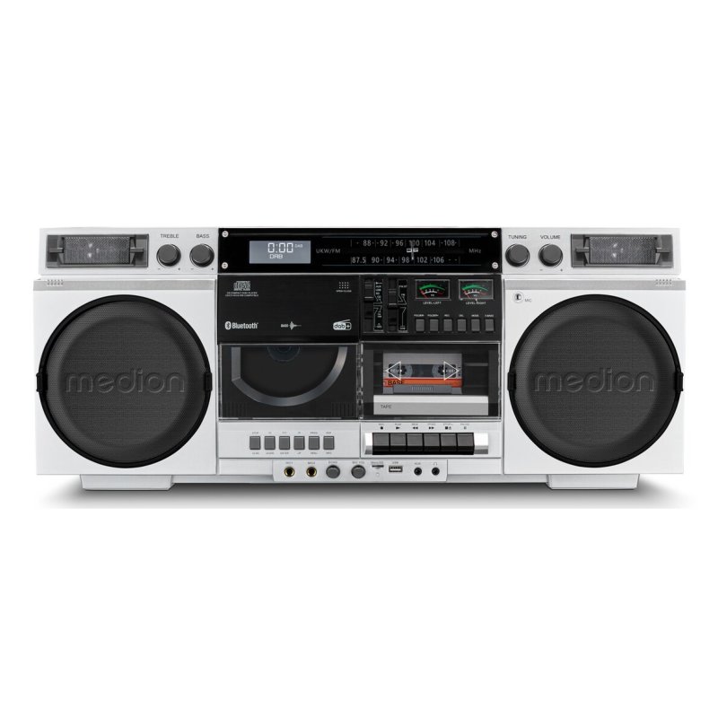 Medion P66538 Retro-Boombox weiß