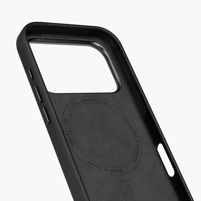 Vonmählen Like Leather Case für iPhone 17 Pro Max Schwarz