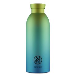 24Bottles Aura Utilisation quotidienne 500 ml Titane Bleu, Citron vert, Transparent