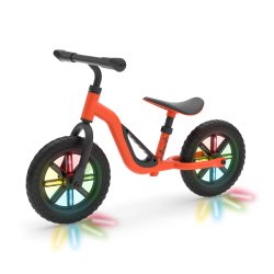Chillafish - GLOW 10'' Balance Bike with Light Up Wheels - Orange (CPCH02ORA)