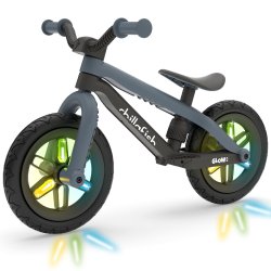 Chillafish - BMXie Glow 12'' Balance bike with Light wheels - Anthracite (CPMX04ANT)