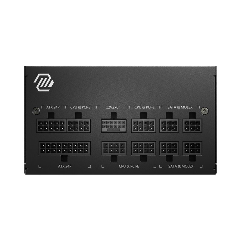 MSI 750W (MAG A750GL PCIE5) ATX 3.1 PSU, Fully Modular, 80 /Cybenetics Gold, LLC Full-Bridge, PCIe 5.1