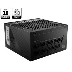 MSI 850W (MPG A850G PCIE5) ATX 3.1 PSU, Fully Modular, 80 /Cybenetics Gold, PCIe 5.1