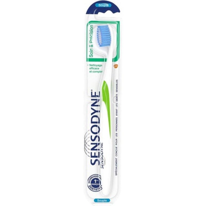 Sensodyne Care & Precision Soft Toothbrush for Gentle Cleaning