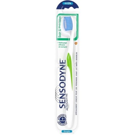 Sensodyne Care & Precision Soft Toothbrush for Gentle Cleaning