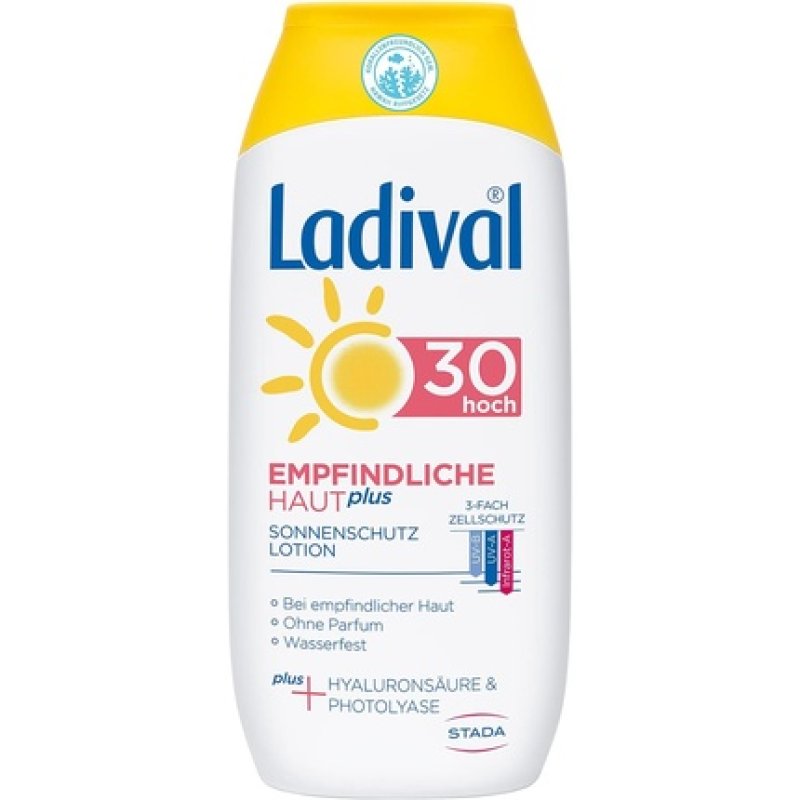 Ladival Sensitive Skin Plus Sun Protection Lotion SPF 30 Perfume Free Waterproof