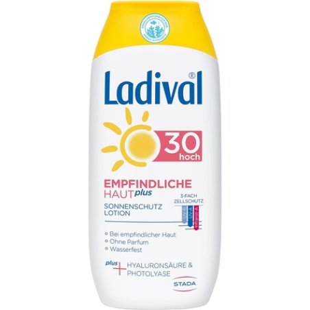 Ladival Sensitive Skin Plus Sun Protection Lotion SPF 30 Perfume Free Waterproof