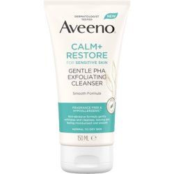 Aveeno Face Calmrestore Gentle PHA Exfoliating Cleanser 150ml with Oat