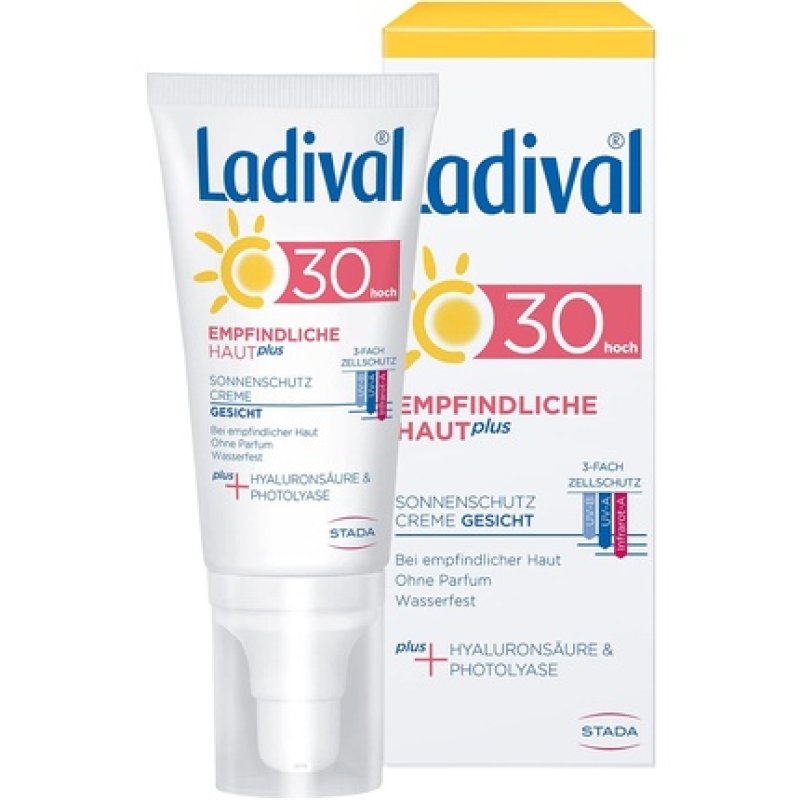 Ladival Sensitive Skin Plus Sun Protection Cream for Face SPF 30 Fragrance