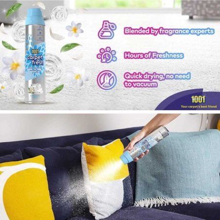 1001 Carpet Fresh Carpet Foam, Jasmine And Fresh Linen Soft Jasmine And