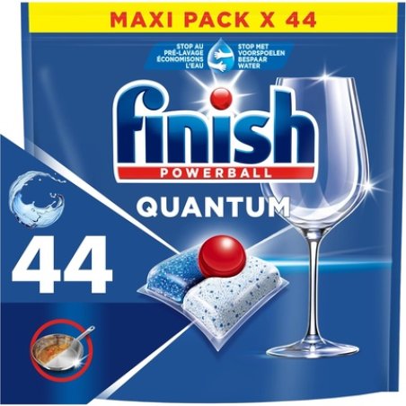Finish Quantum All-in-1 Dishwasher Tablets Regular 44 Pieces