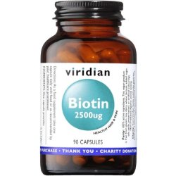 Viridian Biotin 2500ug 90 Veg Capsules