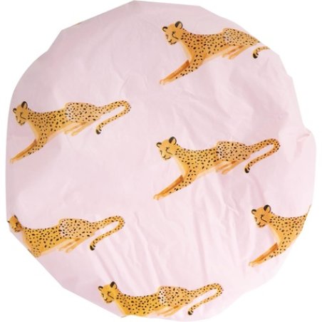 Brushworks Reversible Leopard Pattern Waterproof Microfibre Shower Cap