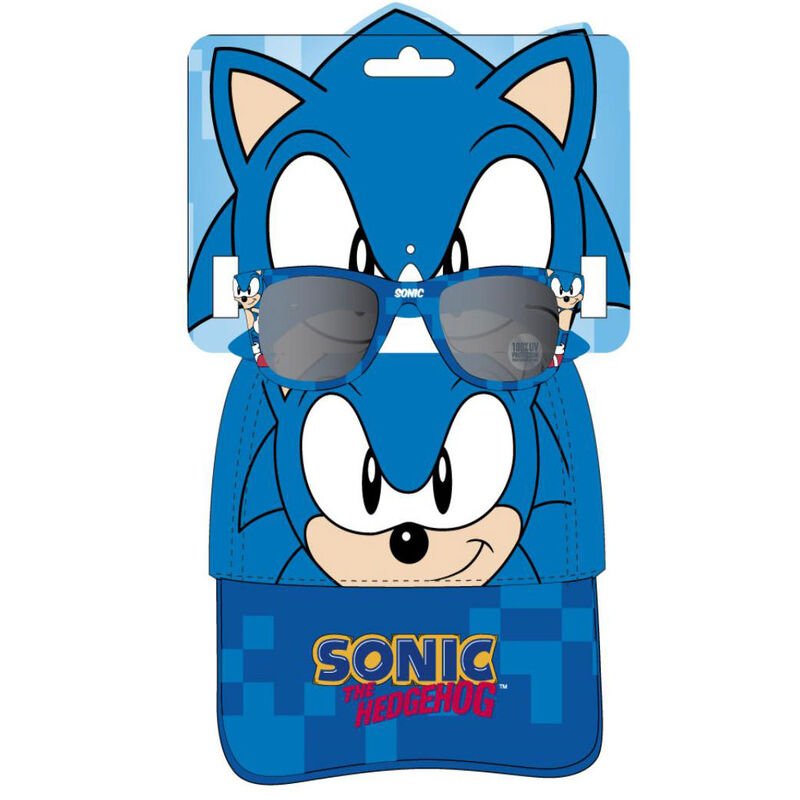 Sonic The Hedgehog set cap sunglasses
