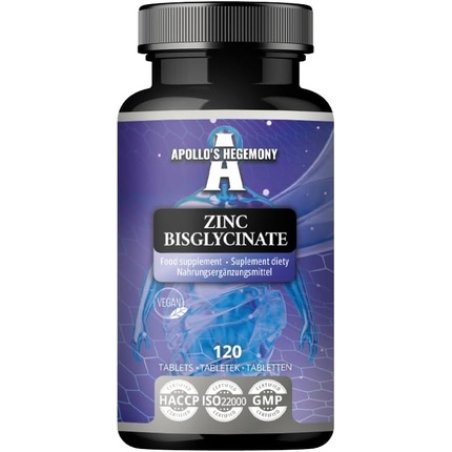 Zinc Bisglycinate 15mg 120 Vegan Tablets