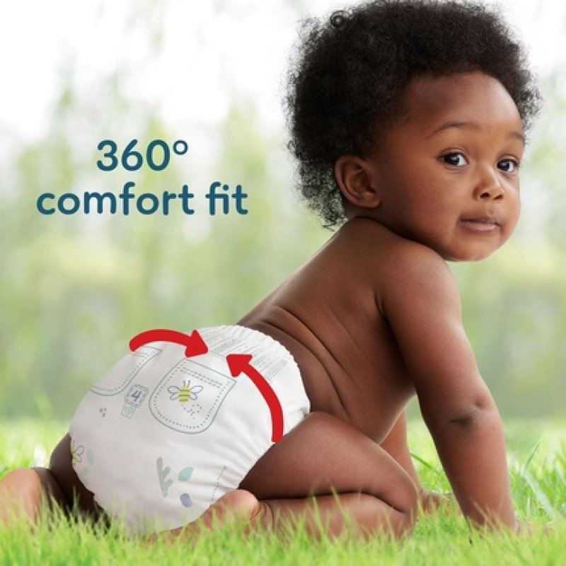 Pampers Harmonie Nappy Pants Size 6 132 Nappies 15kg 360° Fit & Soft Outer Cover with Premium Cotton Nappy Pants Size
