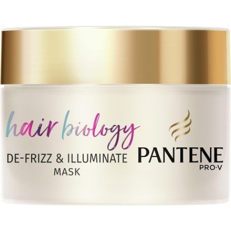 Pantene Defrizz & Illuminate Hair Mask for Frizzy, Dry, and Colored Hair