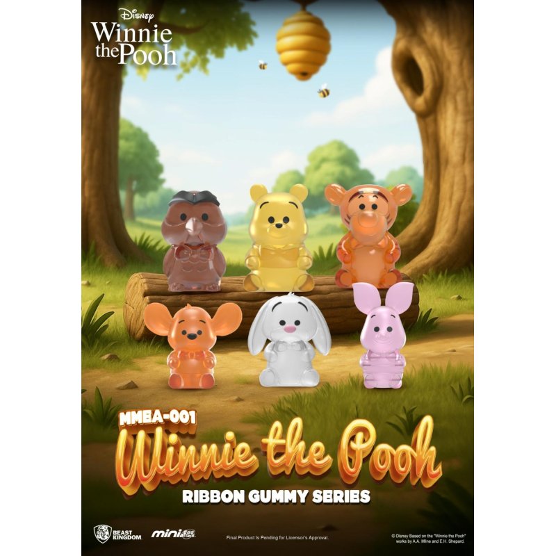 WINNIE L'OURSON - Ribbon Gummy Series -Set 24 Figurine Blind Box 3.5cm