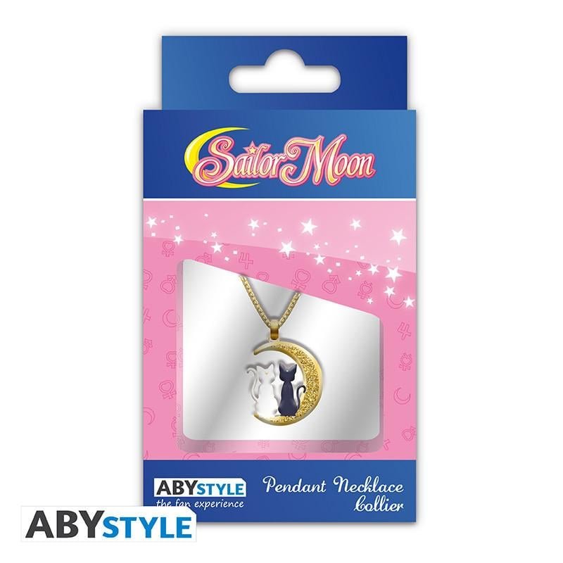 SAILOR MOON - Chats sur la lune - Collier avec pendentif