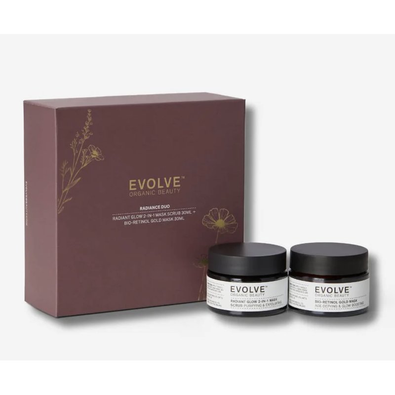 Evolve Beauty - Radiance Duo Gift Box - Gold
