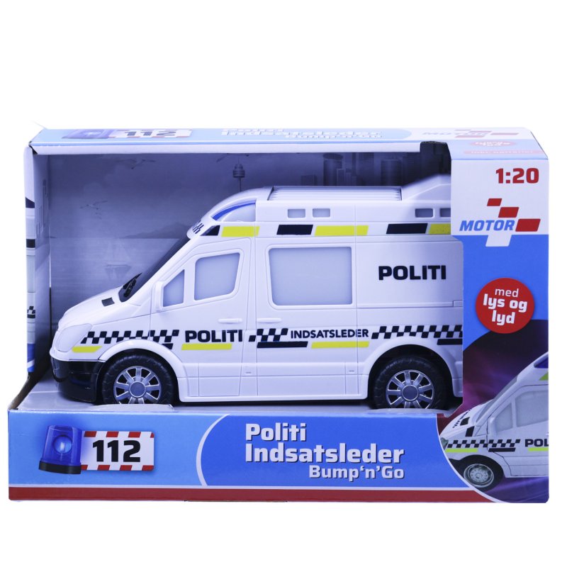 Impulse Toys - Police car bump ’n go with light and sound