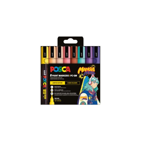 Posca - PC-5M - Manga Heros Set, 8 pcs (401680)