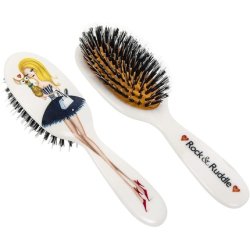 Rock & Ruddle Natural Mixed Boar Bristle Hair Brush for Women and Kids