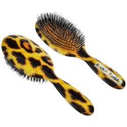 Rock & Ruddle Natural Mixed Boar Bristle Hair Brush for Women and Kids - Large
