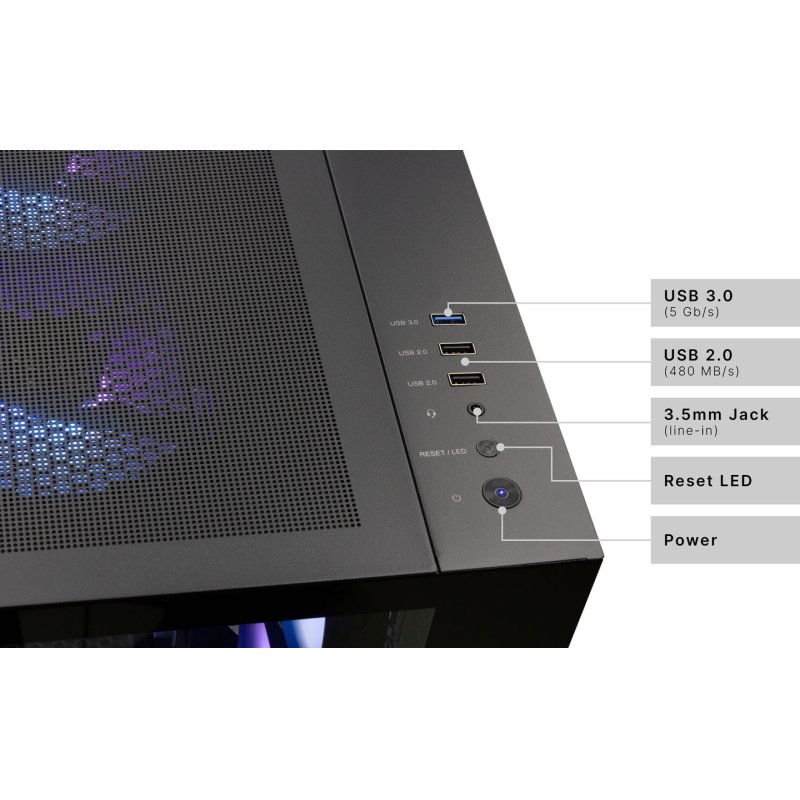 CAPTIVA Highend Gaming R89-652 AMD Ryzen™ 7 7800X3D 32 Go DDR5-SDRAM 1 To SSD NVIDIA GeForce RTX 5070 Ti Windows 11