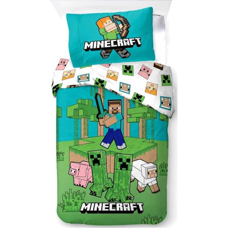 Bed Linen - Adult Size 140 x 200 cm - Minecraft Jungle Explore (1029465)