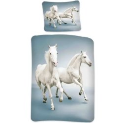 Bed Linen - Adult Size 140 x 200 cm - White Horse (1000517)