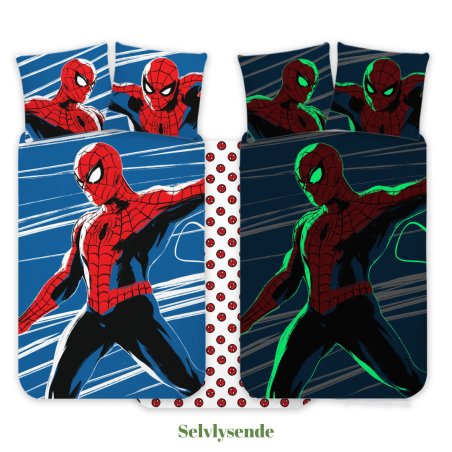 Bed Linen - Junior Size 100 x 140 cm - Spiderman 1053 Glow (1029355)