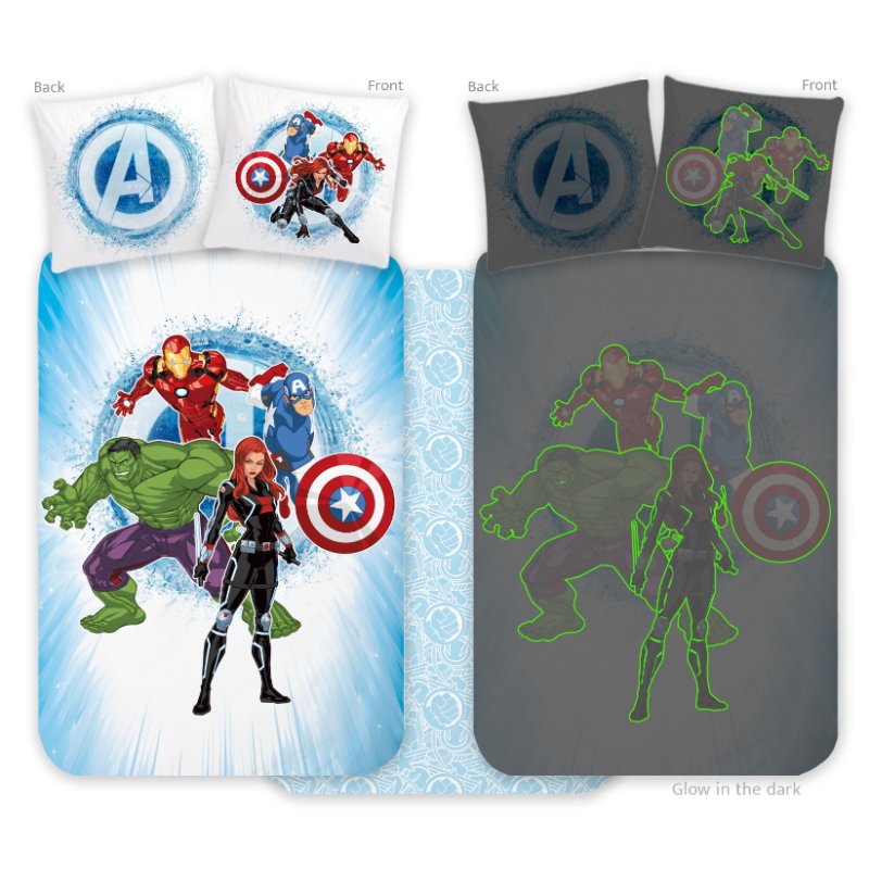 Bed Linen - Junior Size 100 x 140 cm - Avengers 91 Glow (1029345)