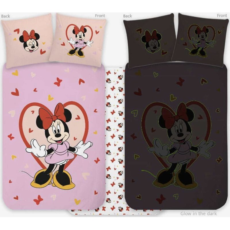 Bed Linen - Junior Size 100 x 140 cm - Minnie 1932 Glow (1029353)