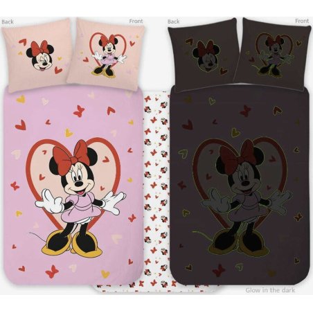 Bed Linen - Junior Size 100 x 140 cm - Minnie 1932 Glow (1029353)