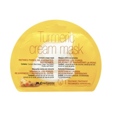 In.Gredients Purifying Turmeric Cream Mask Refines Pores Rejuvenates Refreshes 9 Oz
