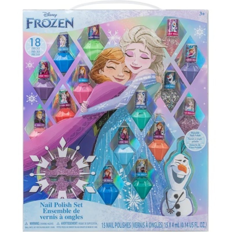 Disney Frozen 15 Piece Nail Varnish Set with Nail Files