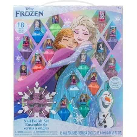 Disney Frozen 15 Piece Nail Varnish Set with Nail Files
