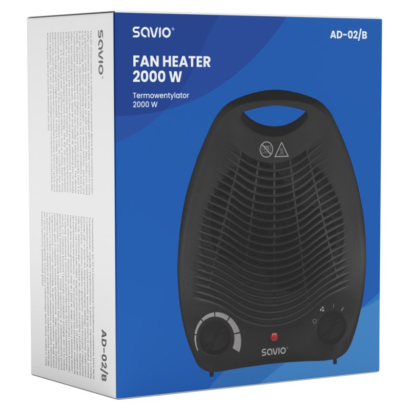 Savio AD-02 B ventilateur Noir